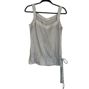 7 for all mankind striped drop waist tank